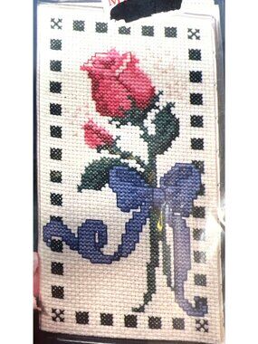 Cover Story Cross Stitch Notebook Kit Rosebud Design Donna Gallagher